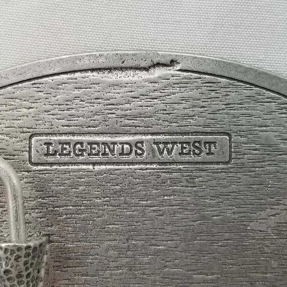 Belt Buckle Camouflaged Trees Leaves Picture Enamel Legends West 2006‎ USA Made